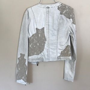 BKE Jackets & Coats - NWT Faux-Leather and Lace BKE Jacket BKE Jackets & Coats - NWT Faux-Leather and Lace BKE Jacket